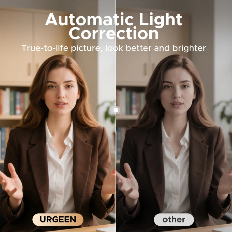 UGREEN 4K FHD 1080P Webcam 8MP for PC, PDAF Auto Focus, Dual AI Noise-Cancelling Mics, Web cam Camera for Zoom/Teams/Google Meet - WinSupport Tech