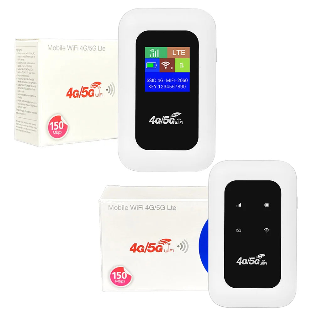 4G LTE Mobile WiFi Router with SIM Card Slot 150Mbps Wireless Router Repeater Mini Outdoor Hotspot for Home Office RV Camping