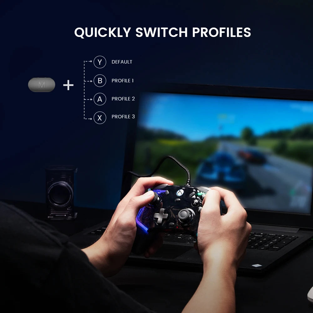 GameSir Kaleid Xbox Controller Wired Gamepad for Xbox Series X, Xbox Series S, Xbox One Game Console, with Hall Effect Joystick