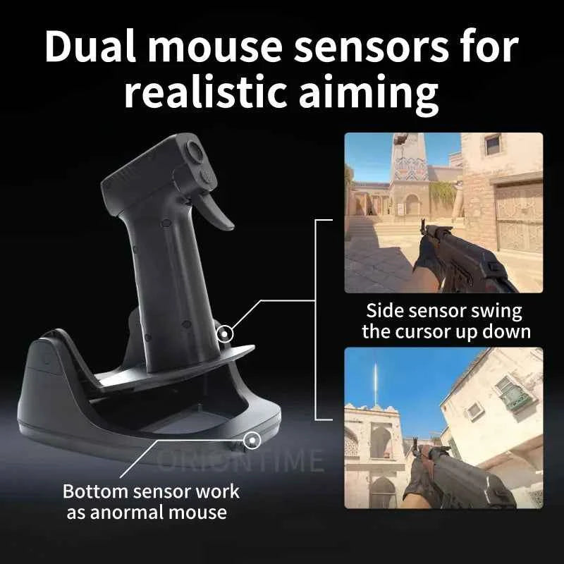 L25A Gun Shape FPS Game Mouse Pistol Grip Wired PC Gamer Custom Gaming Mice