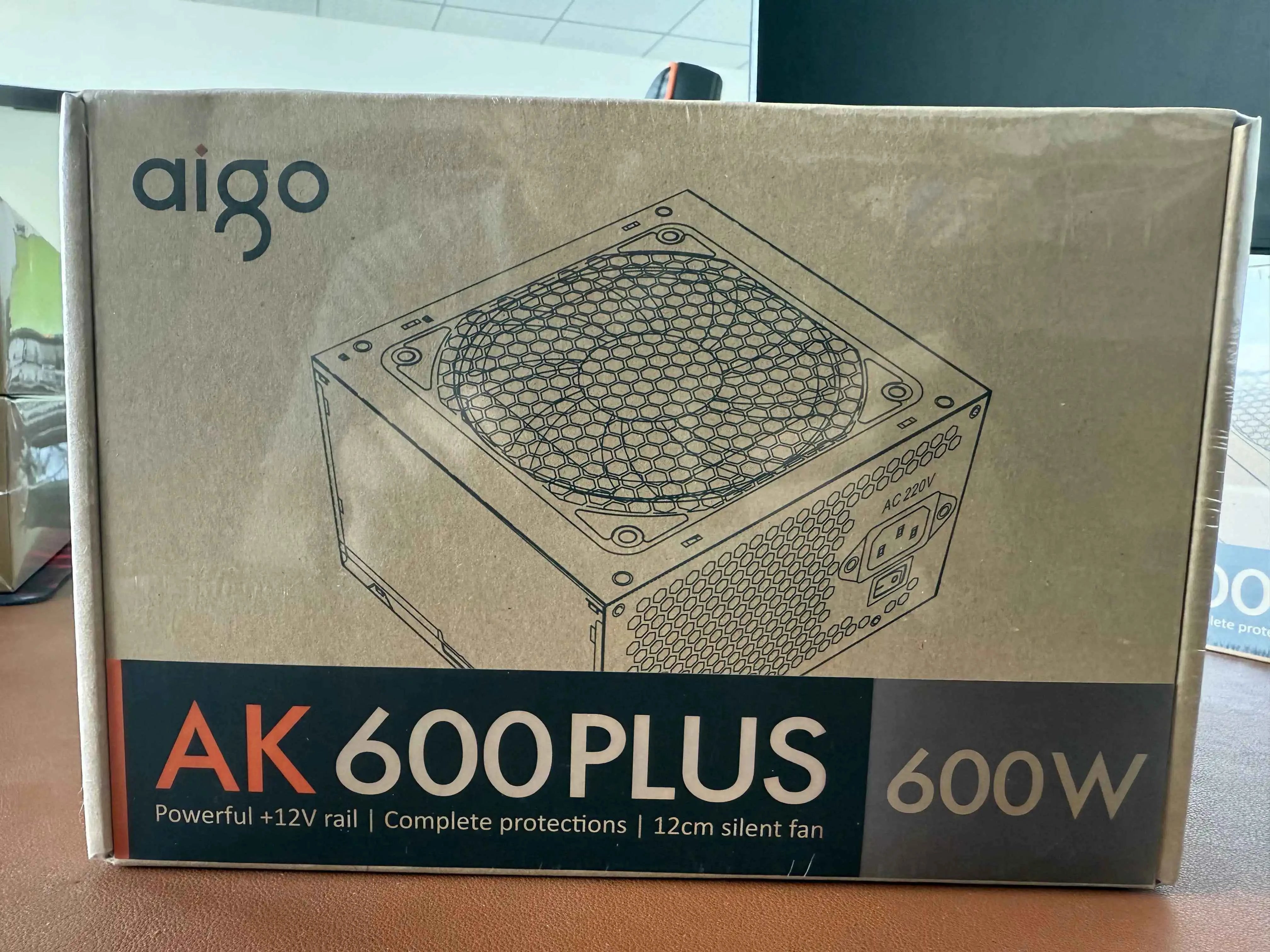 Aigo AK PC PSU Power Supply Unit 500W 600W 700W 800W 1000W Gaming 120mm RGB Fan 220V ATX Desktop computer Power Supply for BTC