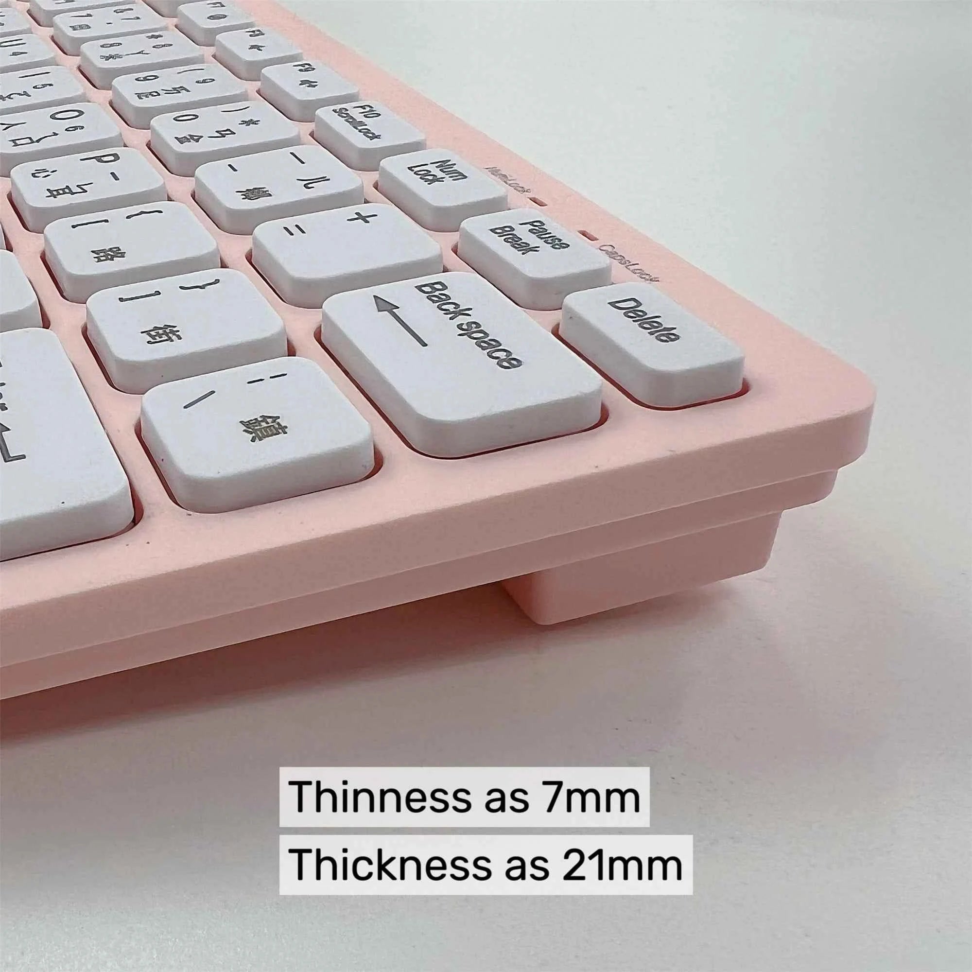Korean 2.4G Wireless Keyboard and Mouse Protable Mini Keyboard Mouse Combo Set For Notebook Laptop Mac Desktop PC Computer