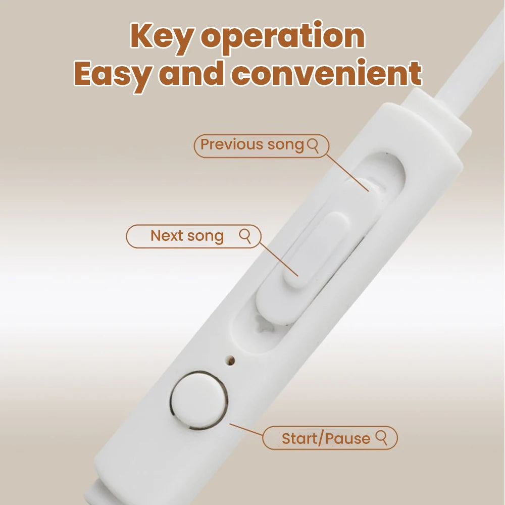 Type C Wired Over-Ear Headphones With Microphone for Music 3.5mm Digital Audio Headphones Not In-ear Type