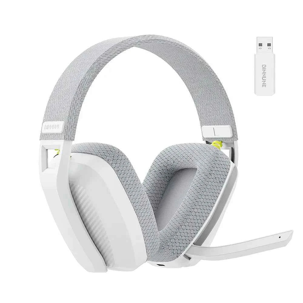 BINNUNE BW06 2.4GHz Bluetooth Headsets Gamer with Mic Wireless Gaming Headphone with Microphone for PS5 PS4 PC Mac Playstation