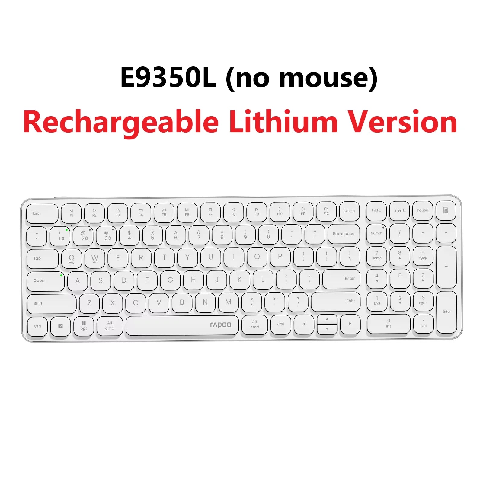 Rapoo 9010M/E9050L/E9350L Multi-Device Wireless Bluetooth Keyboard 2.4G/Bluetooth 5.0/4.0 Support 4 Devices