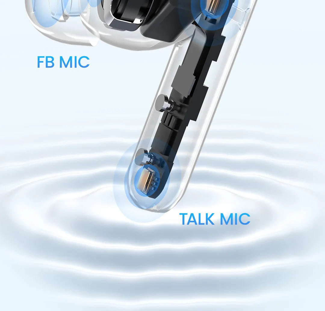 HAYLOU Mori Pro Bluetooth 5.4 Earphones Wireless  43dB Adaptive Hybrid ANC Hi-Res LDAC Earbuds 6 Mic Headphones 28H Battery Life