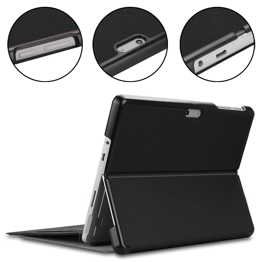 Smart Tablet Case Universal for Microsoft Surface Go 1 2 3 4 10.5 inch Filp Stand Cover Luxury PU Leather Auto Sleep Cute Funda
