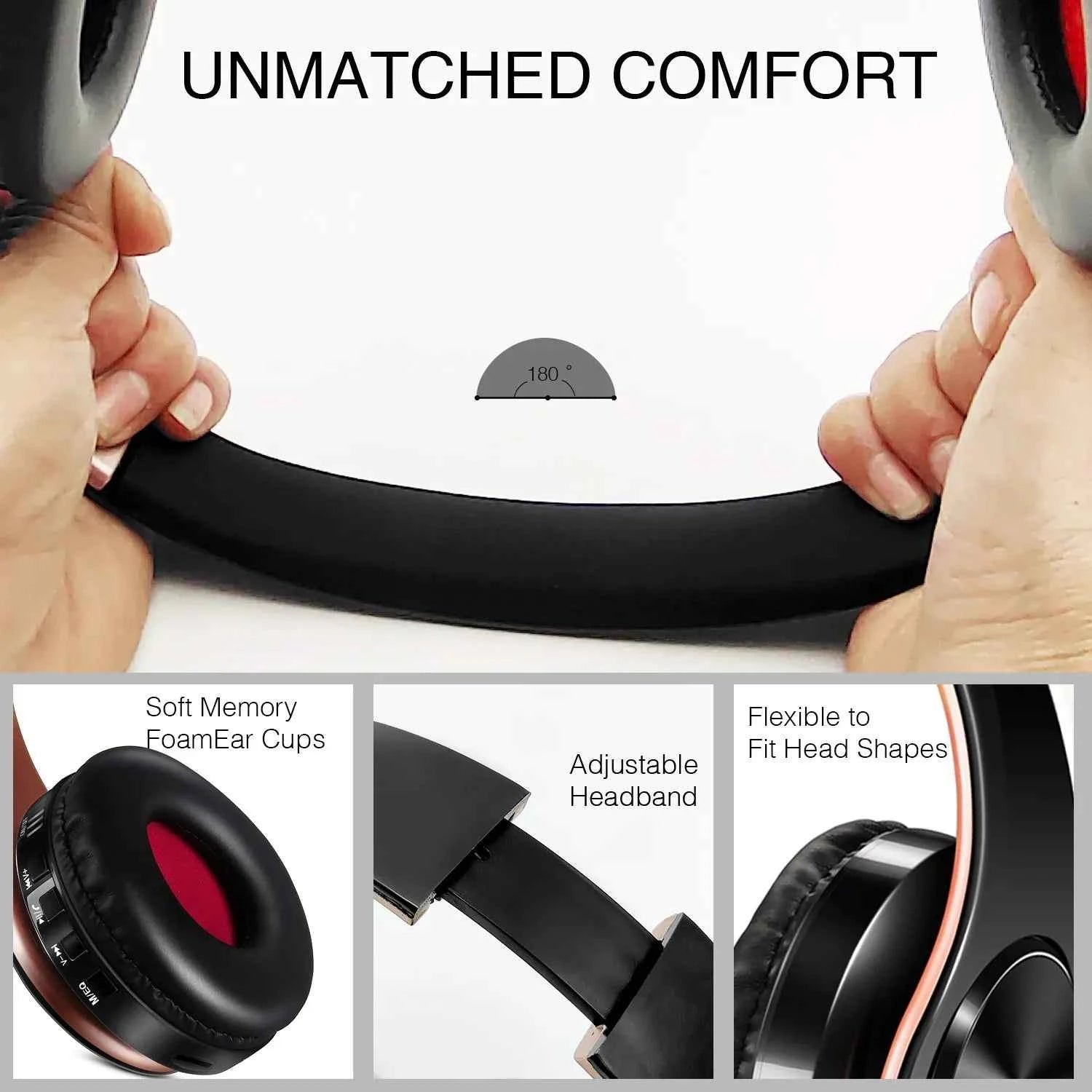 New Arrival Colors Wireless Bluetooth Headphone Stereo Headset Music Headset Over the Earphone with Mic for Iphone Sumsamg