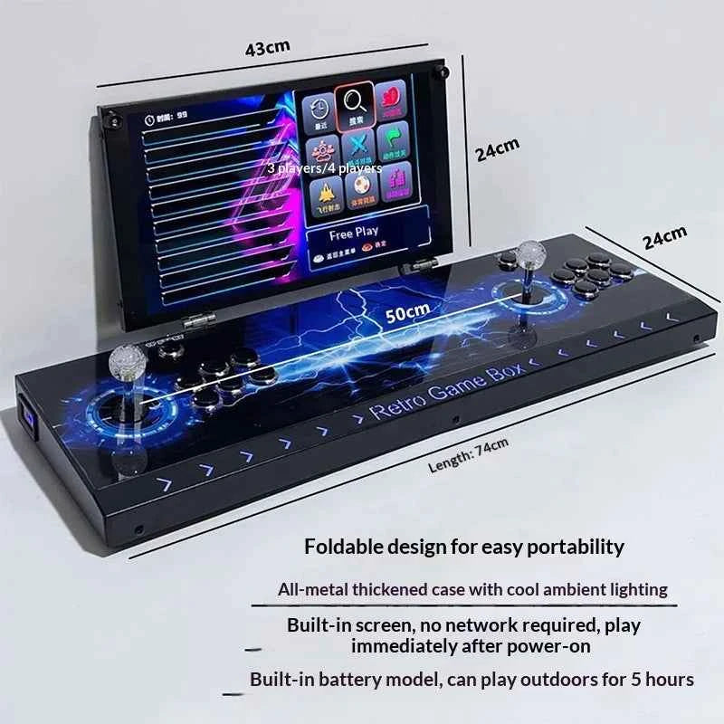 Joystick Game Console With Dual Joysticks Connected To Tv Pandora Game Console Folding Screen 0 Delay Home Nostalgic Arcade