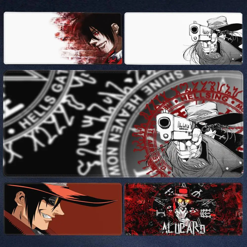 Anime Hellsing Alucard Mousepad Pad Gamer Carpet Computer Mouse Pad Anime Gaming mouse pad High Quality Game Mouse pad gift csgo