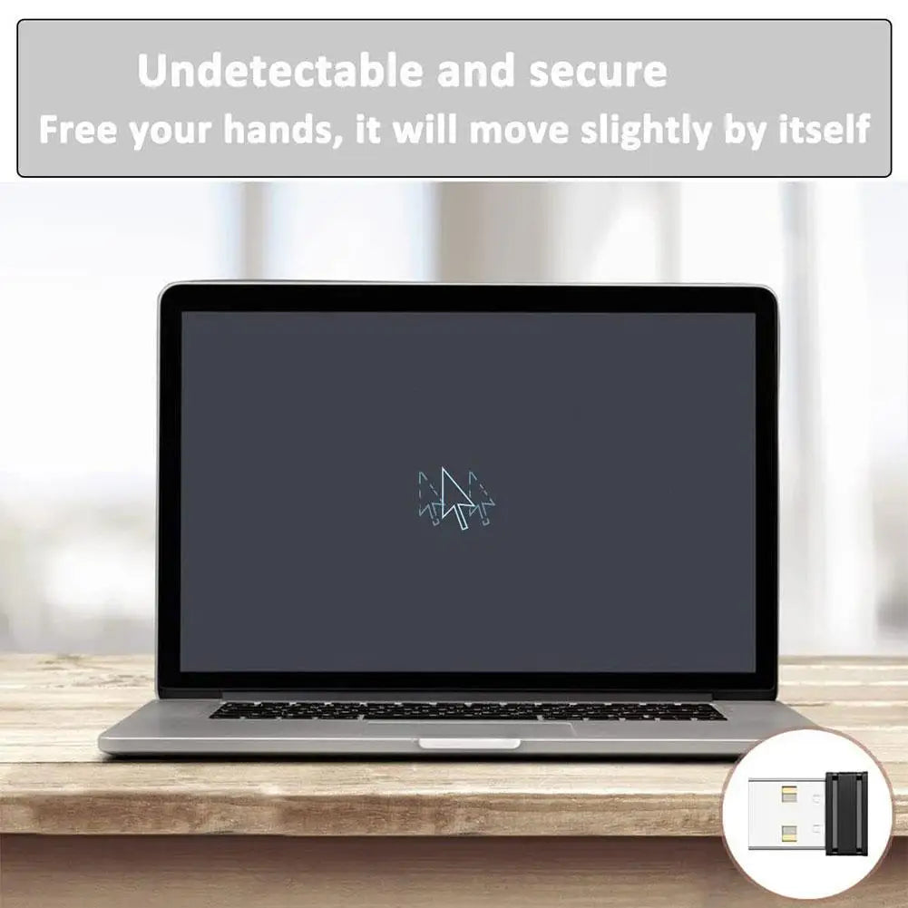 1pcs Wireless Mouse Jigglers USB Mover Undetectable Automatic Wiggler Simulate Shaker Mouse Mouse Awake Keeps Movement Computer