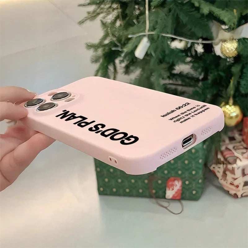 Dazzling Pink God Plan TPU anti-drop all-inclusive precision protective case for Apple iPhone/11/12/13/14/15/16 Pro Max series