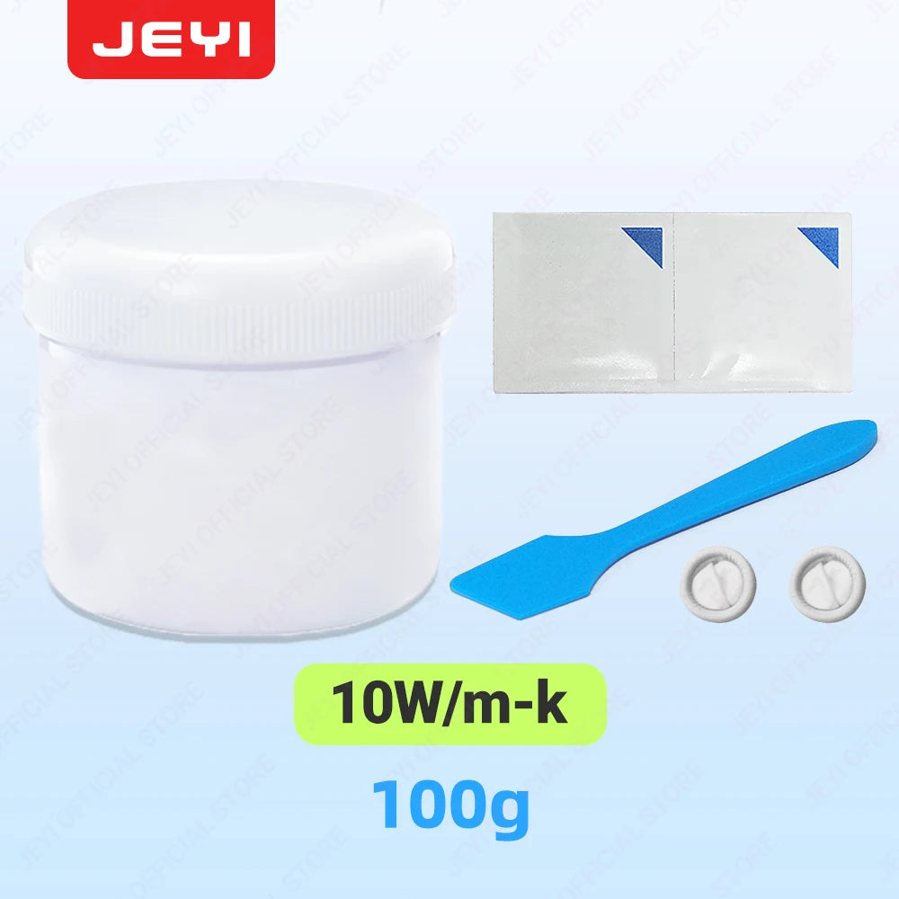 JEYI 10g High-Performance Thermal Paste – 10W/m·K Silicone Grease for CPU, GPU, VGA, Laptop & HeatSink Non-Curing, Easy to Apply