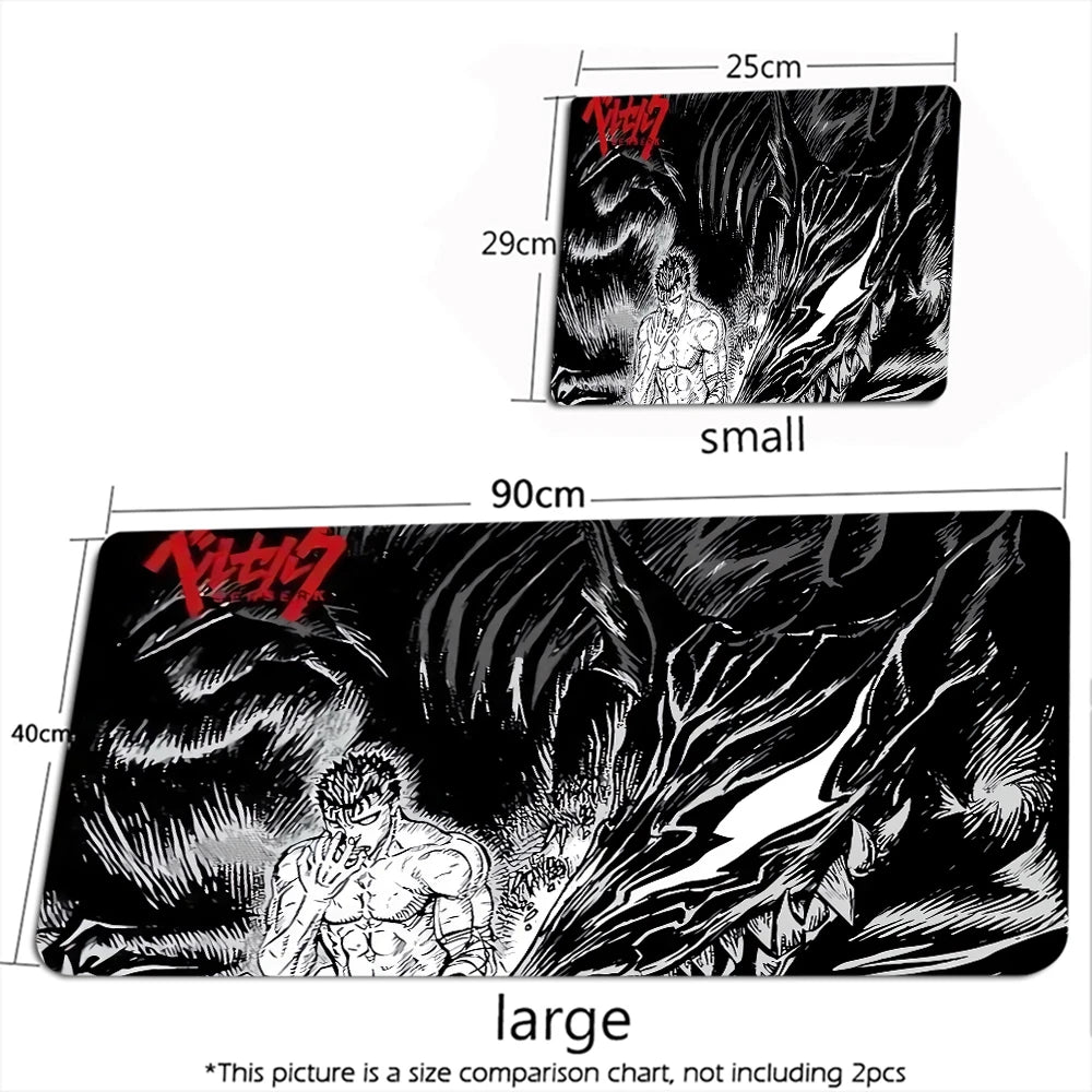 Guts Sword in Berserk Mouse Mat XXL Computer Accessories Large Keyboard Laptop Table Pad The New Product Gamer Gaming Mousepad