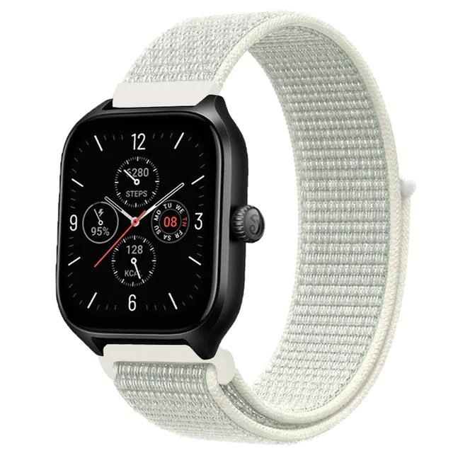 20mm 22mm Nylon Loop Band For Amazfit GTS 4/3/3pro/2e/GTS 2 Mini/GTR 4 47mm/GTR 2/Stratos 2 3 Strap For Amazfit Bip 3 Pro Correa