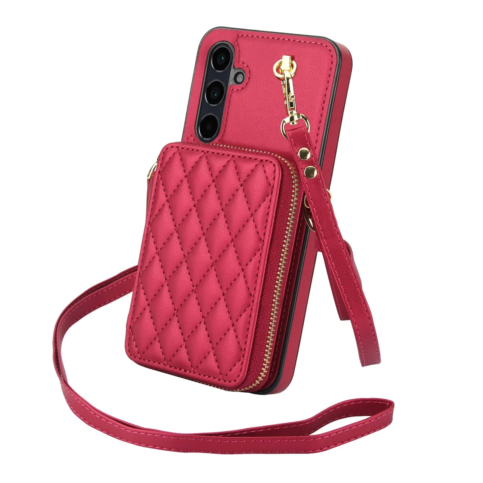 Crossbody Wallet Case for Samsung Galaxy A56 A36 A16 A55 A35 A15 A54 A14 A73 A53 A13, RFID Blocking Handbag Purse Flip Cover