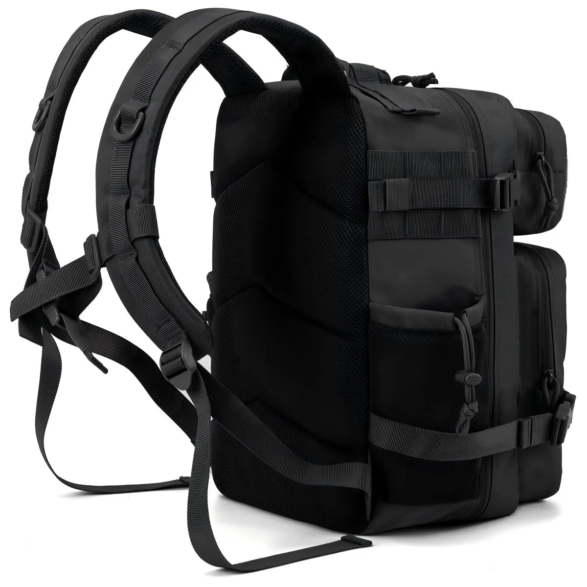 25L Tactical Backpack – MOLLE Hiking & Survival Backpack for Men & Women, Waterproof Fitness Outdoor Bag with Dual Cup Holders