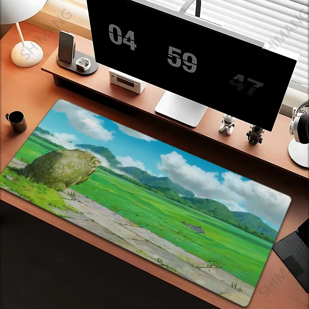 Mouse Pad Anime Street Kawaii Mousepad Laptop Gaming Accessories Keyboard Pad PC H-Howls Moving C-Castle Gamer Desktop Mouse Mat