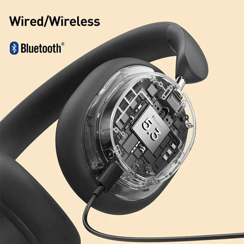 Baseus Bowie D05 Wireless Headphone 3D Spatial Audio Earphone Bluetooth 5.3 Headset 40mm Driver Foldable Over Ear Headphone