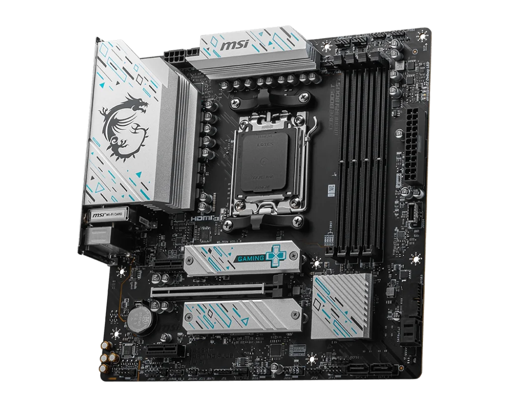MSI B650M GAMING PLUS WIFI, B650 Supports DDR5 7200+MHz (OC) 192GB AMD Ryzen ™ 7000 8000 Series motherboard Socket AM5