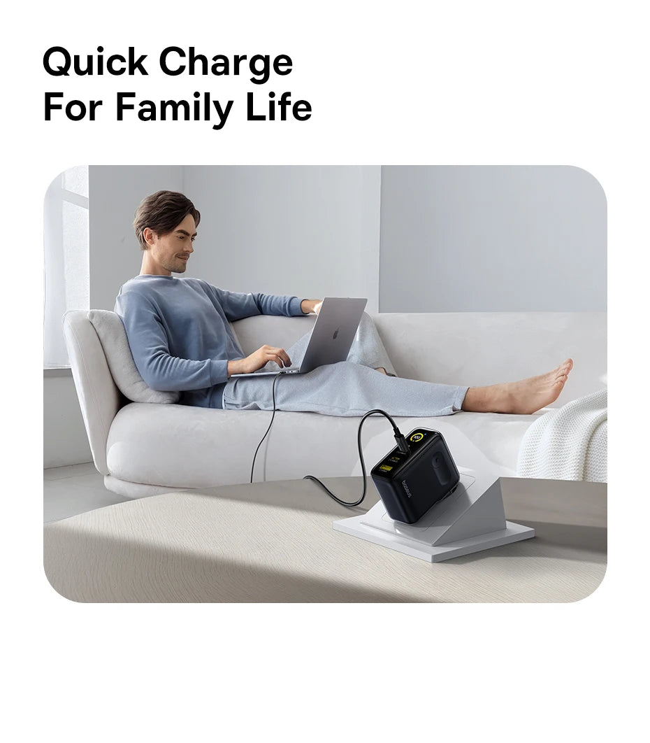 【New Sale】Baseus 100W Charger Fast Charger For iPhone 17 16 Xiaomi Samsung Laptop Tablet Charger PD Charger USB Phone Charger
