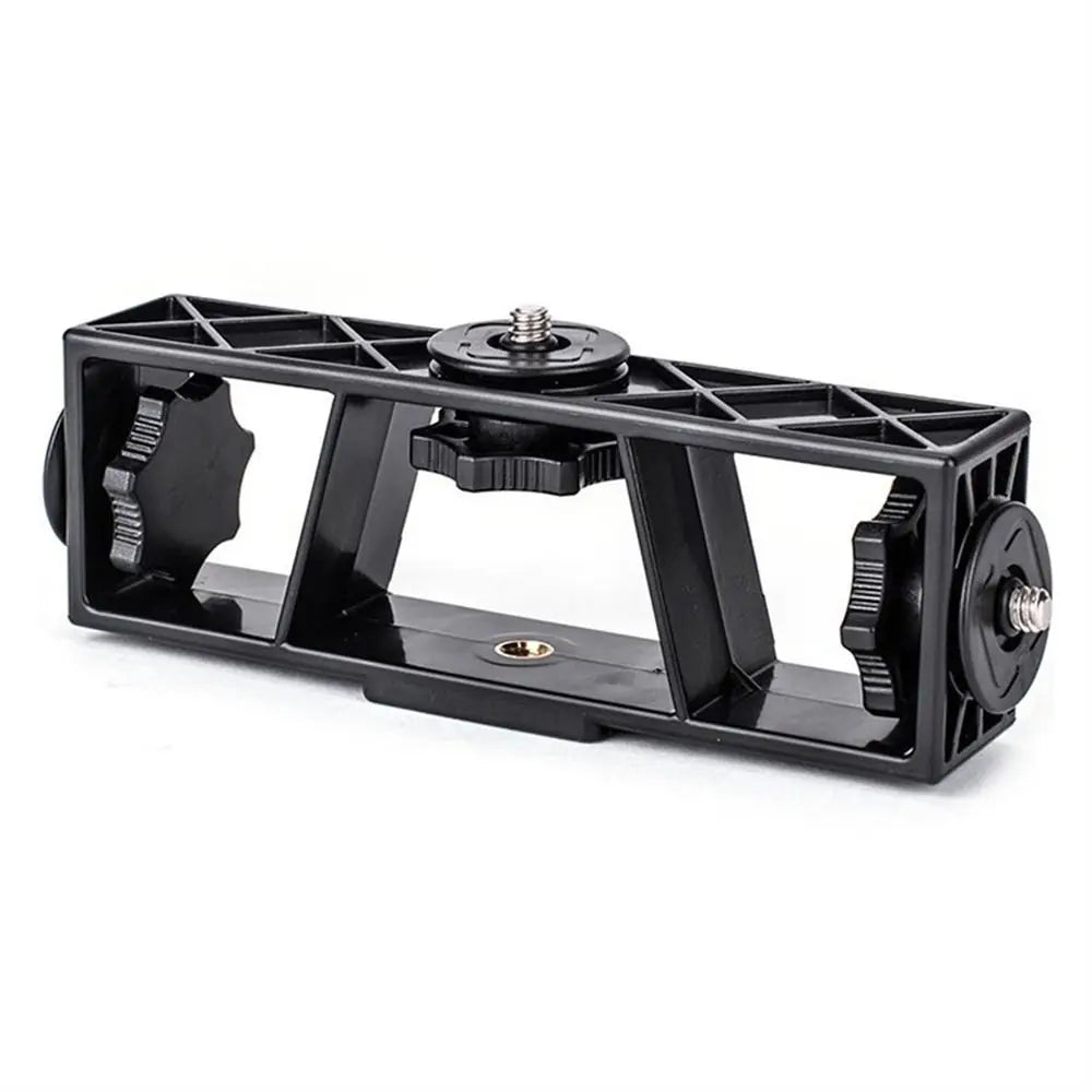 3-Position Stand Clip Bracket Holder Mobile Phone Clamp Tripod 1/4