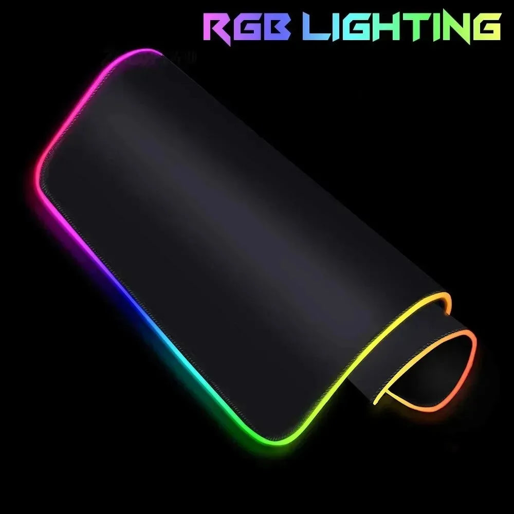Gamepad RGB Large Mouse Pad Gamer LED Backlight Luminous Gamers Non-Slip Rubber Keyboard Pads XL E-sports Laptop Office Desk Mat