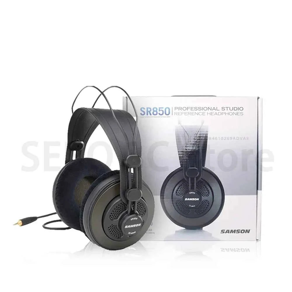 SAMSON SR850 Wired Semi-Closed Headphone Professional Recording Headset Head-Mounted Monitor Headphones For Phone Pc Mac Gifts