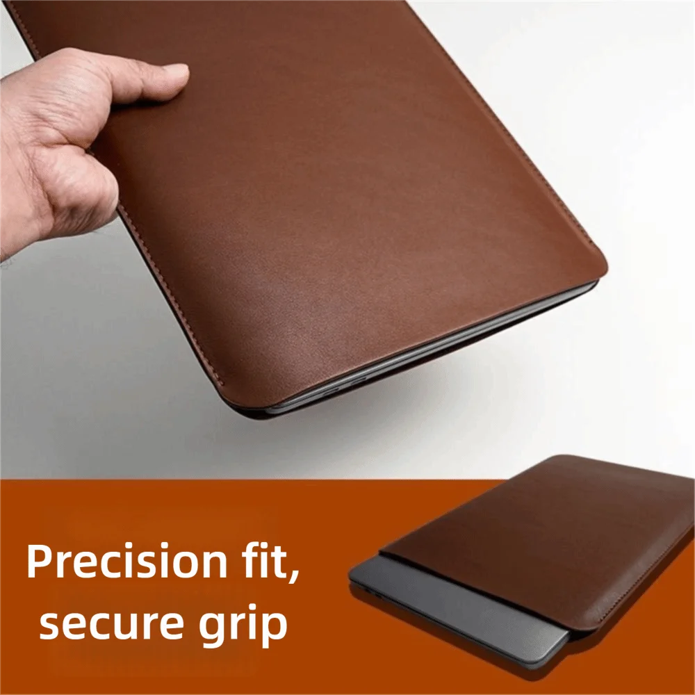 13 14 15 Inch Laptop Sleeve Carring Case PU Leather Water and Splash Proof Notebook Case for Lenovo Dell Laptop Bag