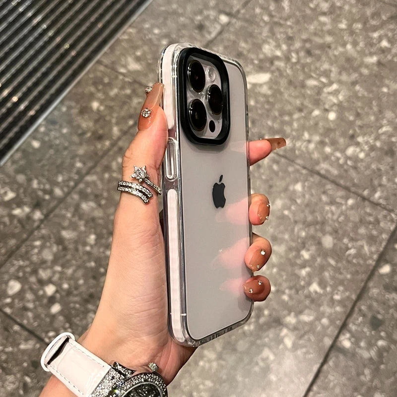 Luxury Transparent Case For iPhone 15 14 13 12 11 Pro Max 7 8 Plus X Xs Max XR Shockproof Clear Soft TPU Cover