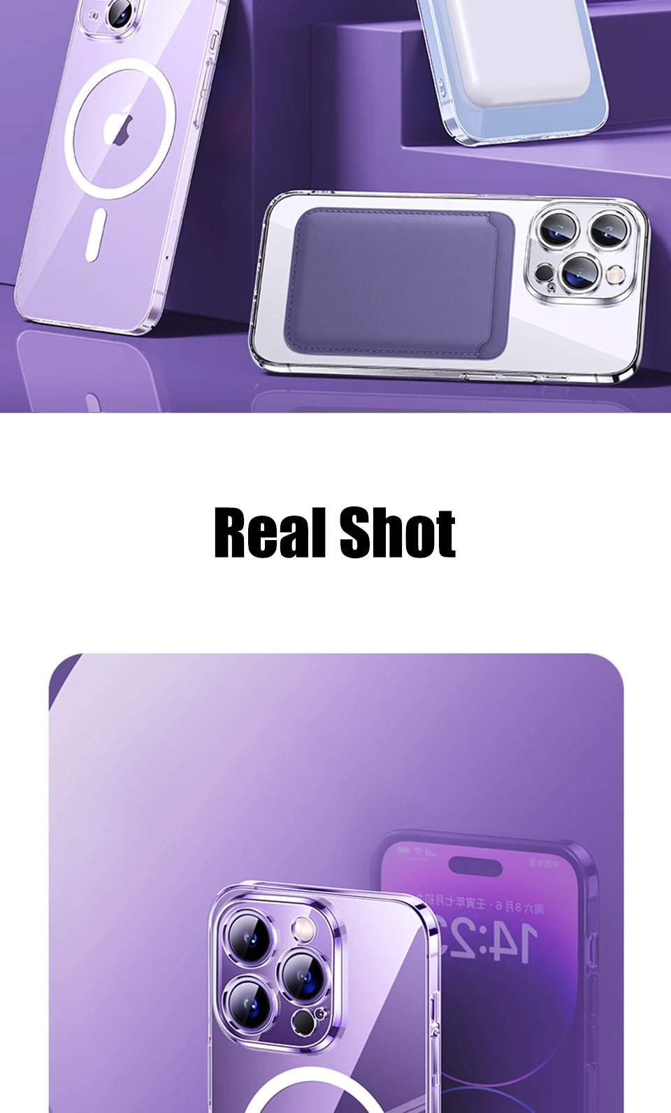 Magnetic Transparent Case For iPhone 15 14 11 13 12 16 Pro Max Plus For Magsafe Clear Wireless Charging Cases Phone Accessories