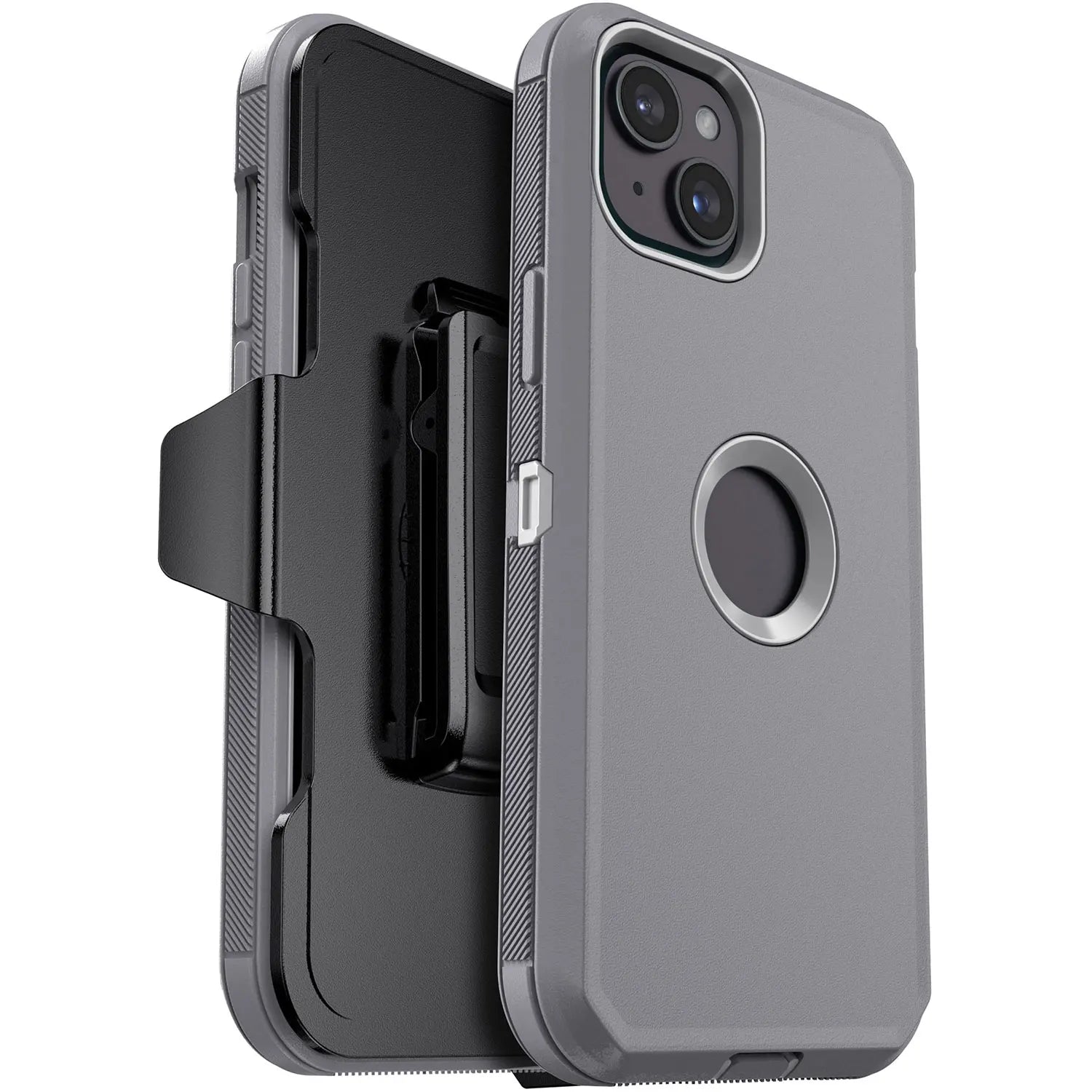 For iPhone 14/14 Plus/14 Pro Shockproof Phone Case Rugged Hybrid Heavy Duty Soft Protective Cover With Belt Clip