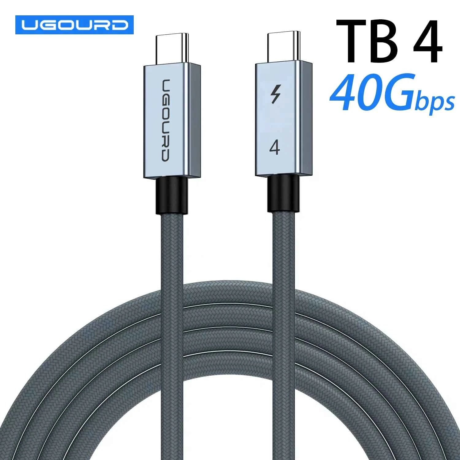 40gbps thunderbolt4 type c 240w USB4 fast charging cable 0.2m- 2m 3m thunderbolt 3 USB c data transfer cable 8K for MacBook Dock