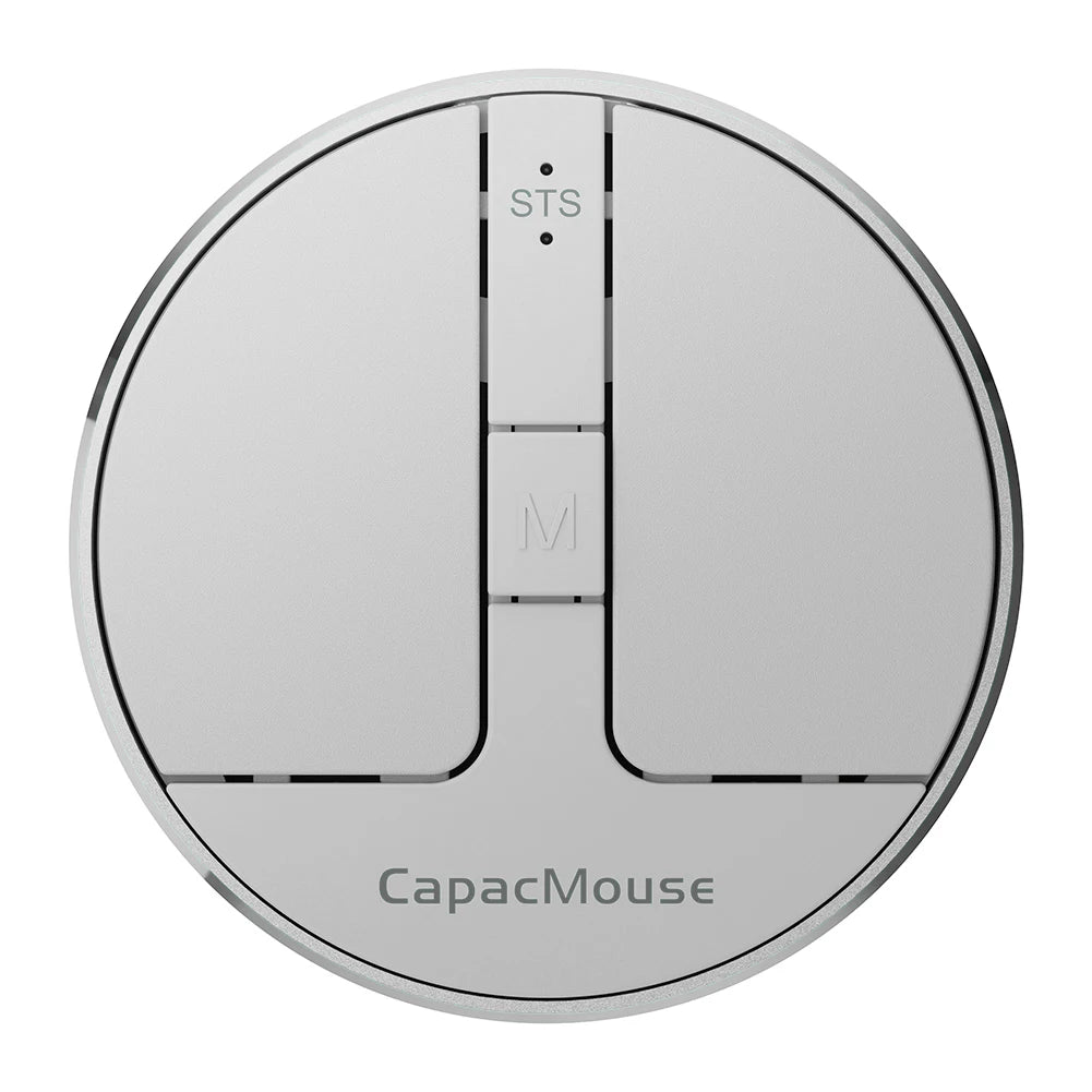 Portable Silent Mouse 3 Mode BT 5.2/2.4G/USB Mini Capacitive Mouse 3 Adjustable DPI Rechargeable with USB Receiver for Laptop PC