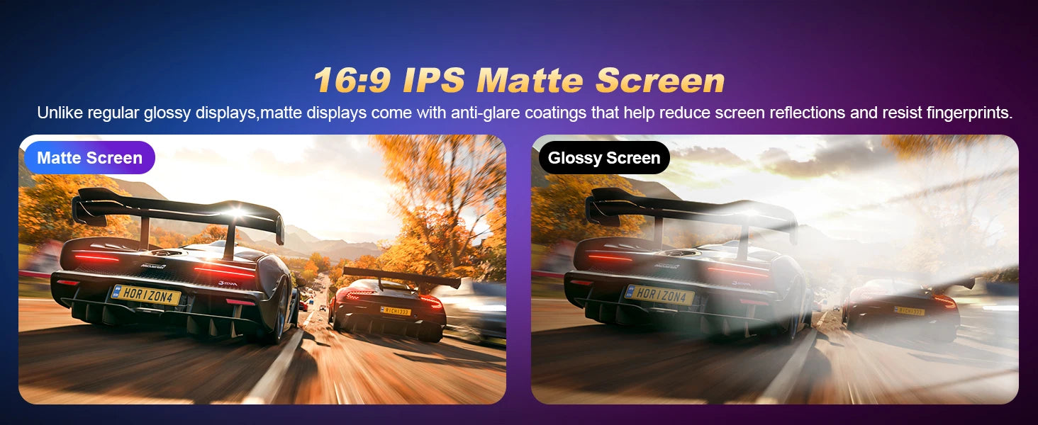 UPERFECT 18.5 Inch Computer Gaming Display Portable Monitor 120HZ IPS Laptop HDMI USB C External Screen With VESA Adjust Stand