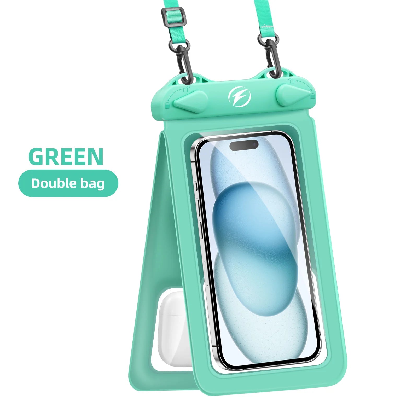 Waterproof Underwater PVC Package Pouch Diving Bags For iPhone Outdoor Mobile Phone Double Pocket Case For Samsung Xiaomi Huawei