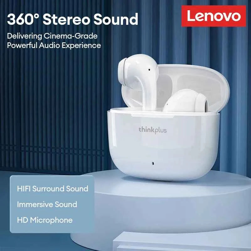 Lenovo LP40 Pro Earburds Wireless Bluetooth HIFI Stereo Sound HD Call Headphones Long Endurance Low Latency Gaming Earphones