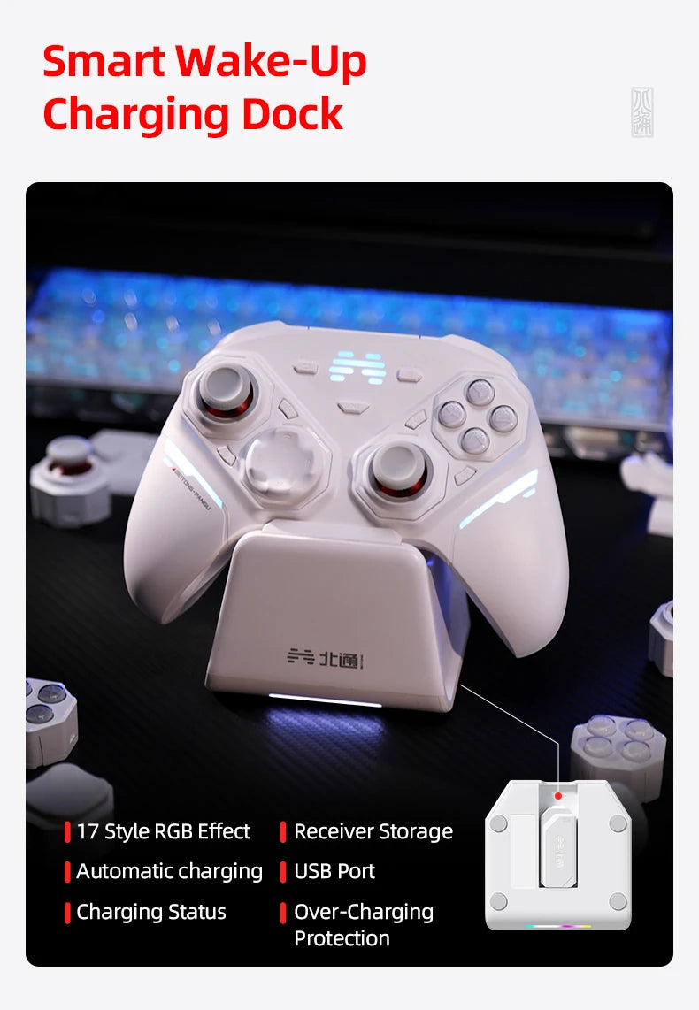 BEITONG PanGu Custom Modular Game Controller Wireless Gamepad Customizable Gaming Controller for PC/NS2/Mobile/Steam