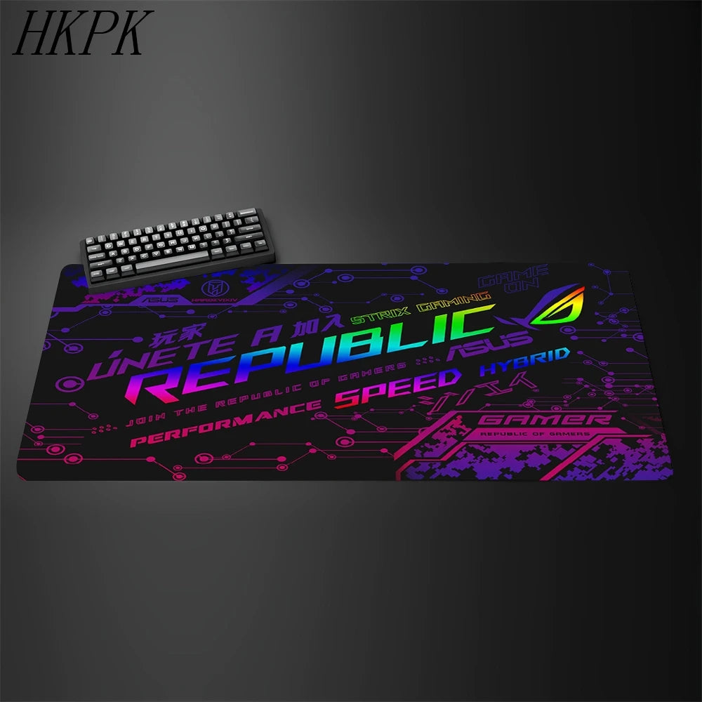 Gamer Mouse Pad Cartoon Asus Deskmat Gaming Mousepad Desk Protector Pc Accessories Mats Kawaii Anime Extended Mause Pads