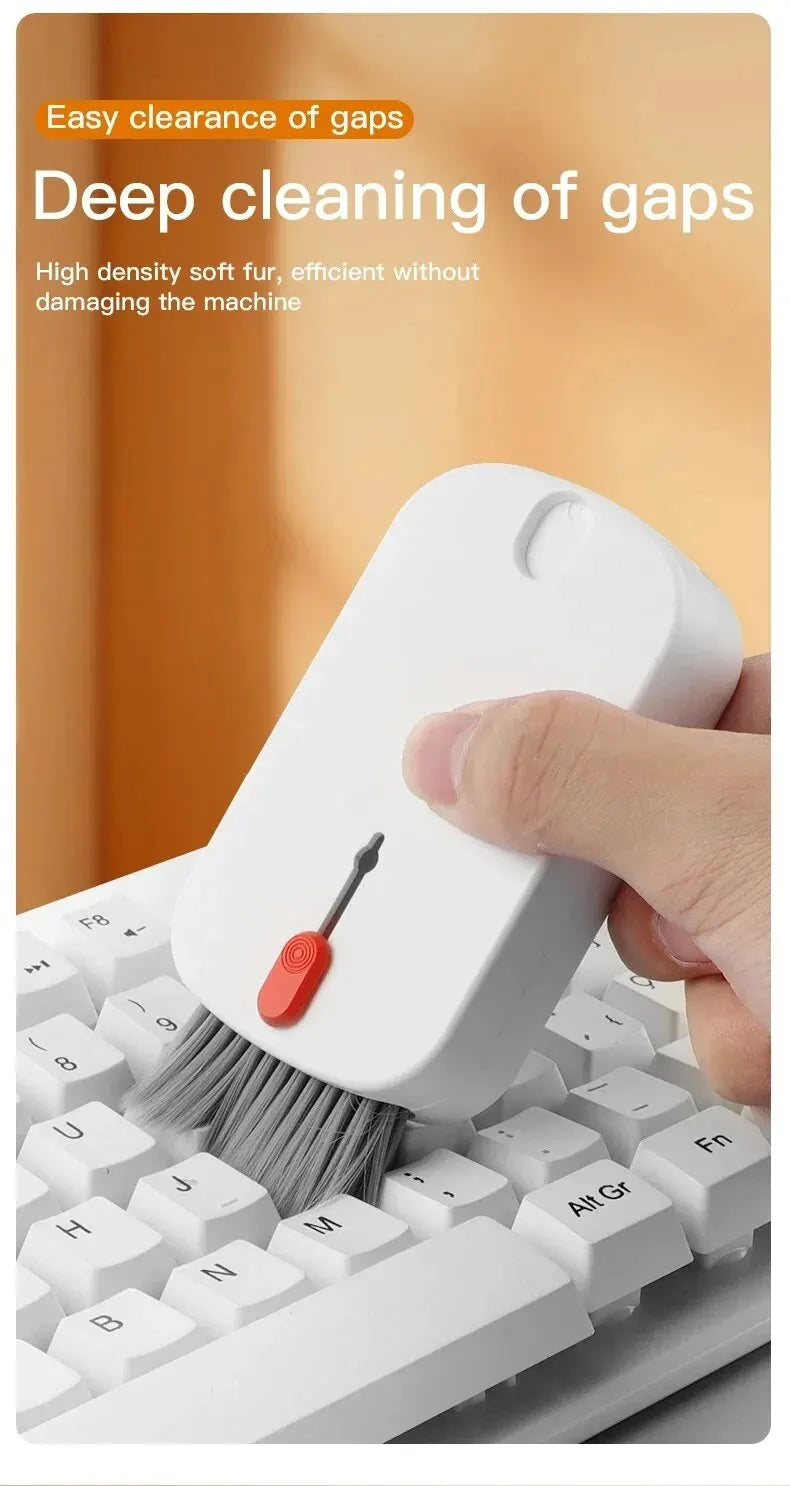 5-in-1 Cleaning Kit Computer Keyboard Cleaner Brush Phone Screen Cleaning Set Keycap Puller Cleaning Tools Card Reader