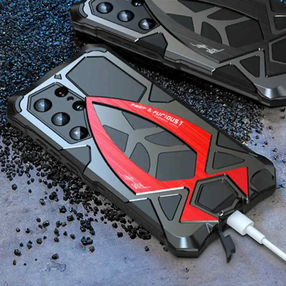 Military Grade Heavy Armor Metal Phone Case for For Samsung Galaxy S26 S25 S24 S23 S22 Ultra Luxury Shockproof Back Cover Bumper