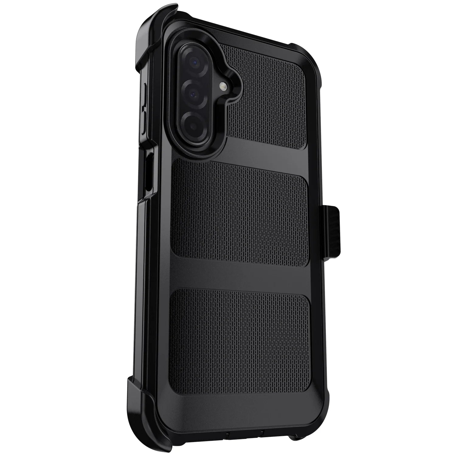 For Samsung Galaxy A06/A16/A26/A36/A56/A07 4G/A17 5G Phone Case Rugged Shockproof Heavy Duty Dual Layers Cover Black With Clip