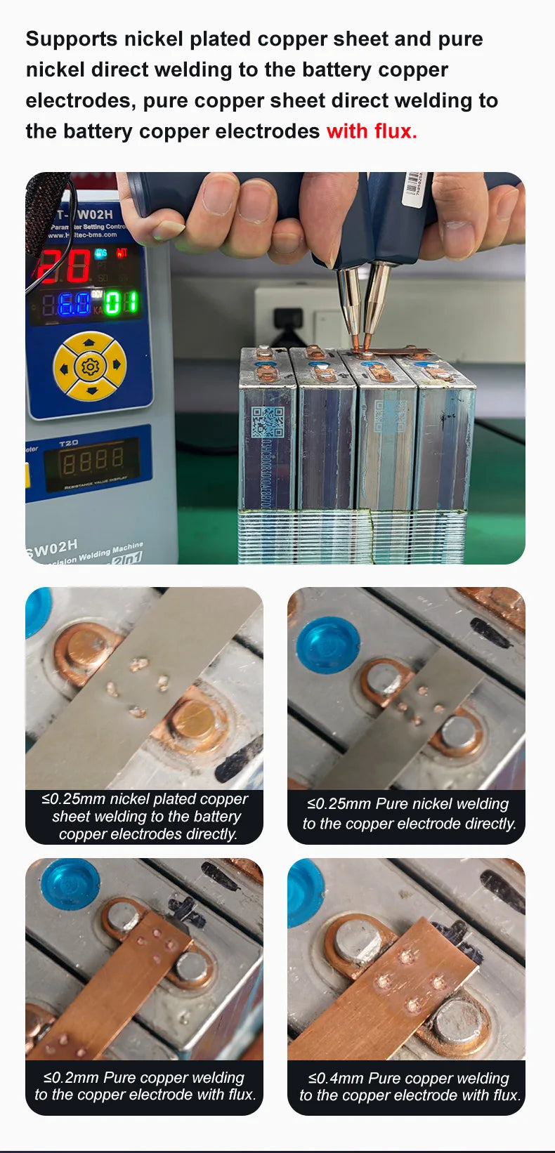 Heltec 21KW 36KW 42KW Capacitor Storage Battery Spot Welding Machine/Portable Small Spot Welder LED Display 0.5mm Thickness