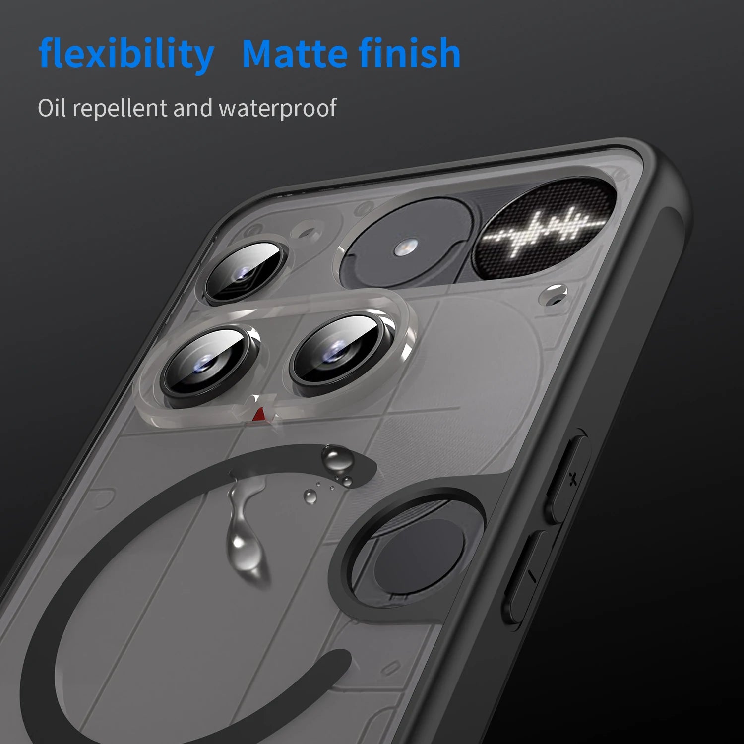 For Magsafe Wireless Charging Magnetic Case For Nothing Phone 3 NothingPhone3 5G Shockproof Matte Back Cover Coque