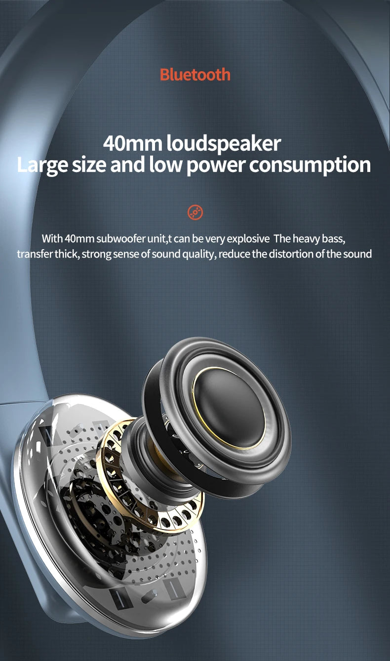 New Retro Bluetooth Wireless Over-Ear Headphones Foldable Lightweight Noise Reduction Vintage Fashion Headset For Students Gifts