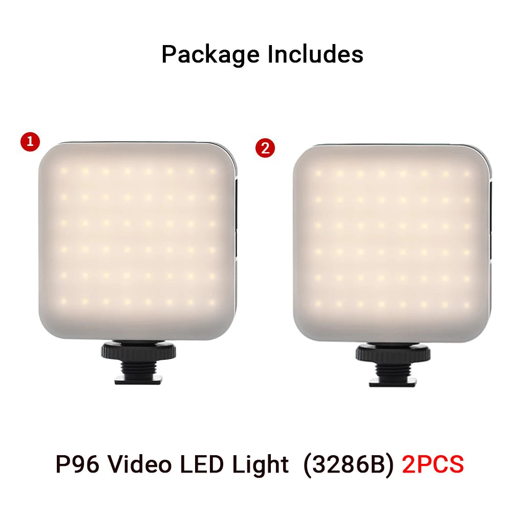 SmallRig P96 LED Video Light  Mini LED Camera Lights 2200mAh 6500k Zoom Photo Video Lighting for Youtube Tiktok Vlog Fill Light