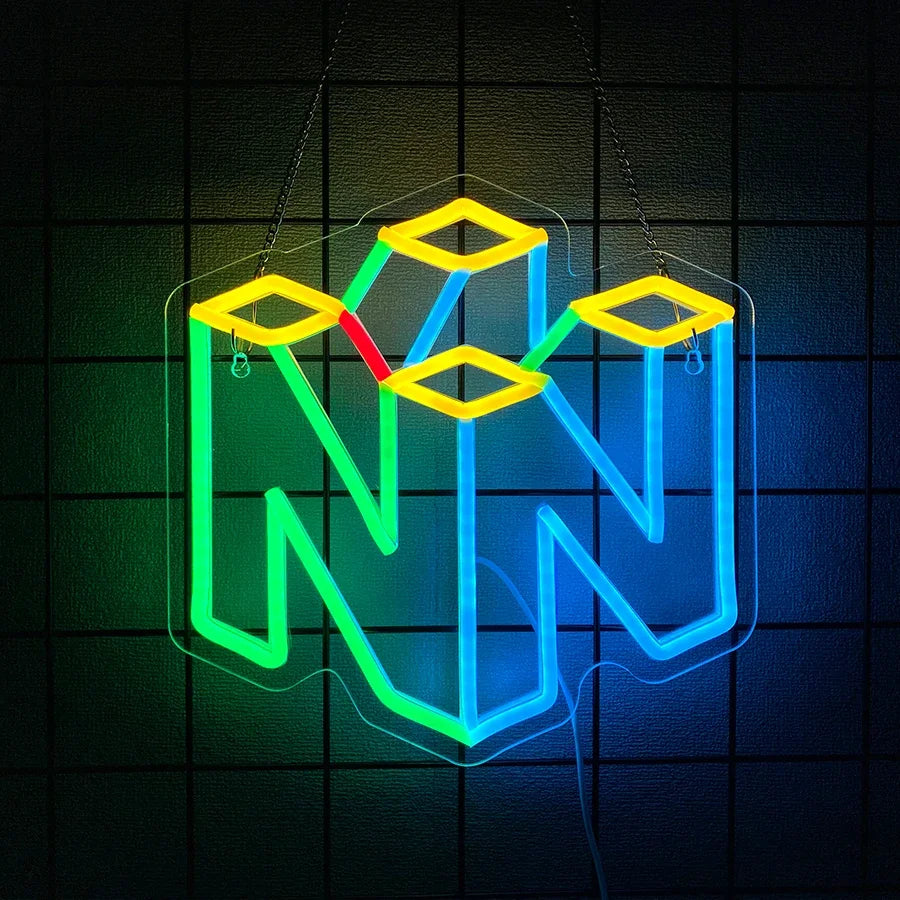 Neon Sign for Home Decor for Room Decoration Bedroom Accessories Series Wall Game Light Man Up Gifts Gamer Aesthetic Friends