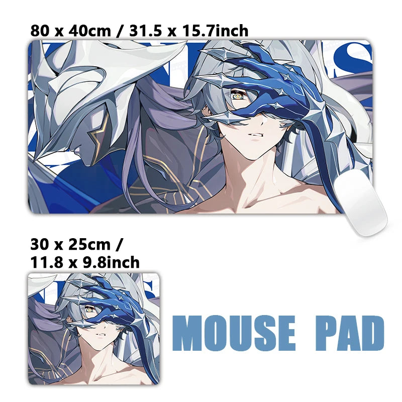New Design Zenless Zone Zero Mouse Pad Promeia Starlight Billy Cissia XXL Large Mousepad Keyboard Pad Desk Mat Keyboard Mats
