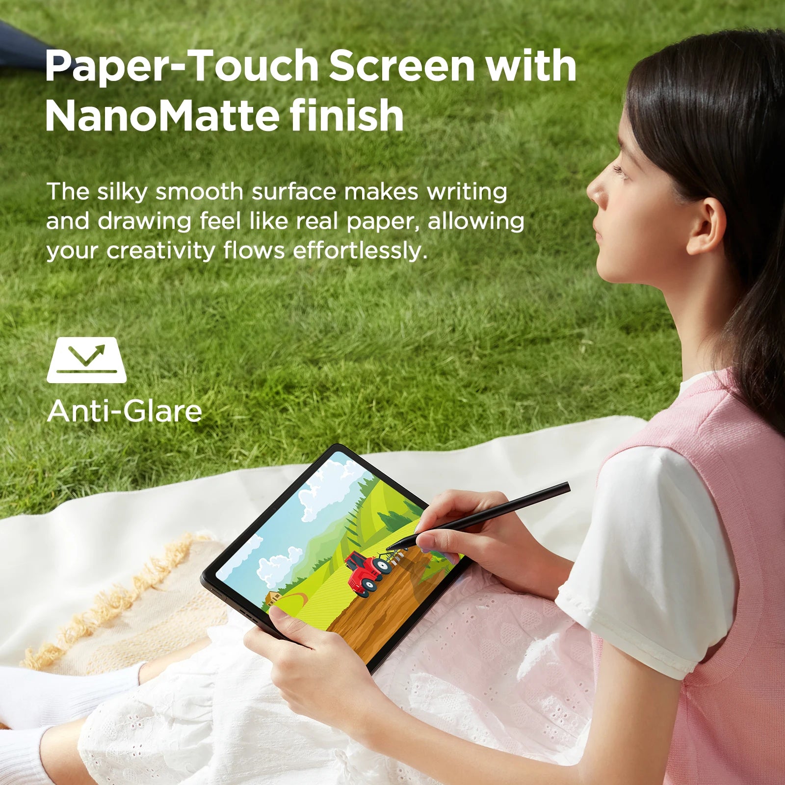 UGEE UT2 Fun Drawing Pad 6GB+128GB Full-Laminated Screen 2K Ultra HD Android 14 Tablet Drawing 7000mAh+18W 10.36 inch with Pen