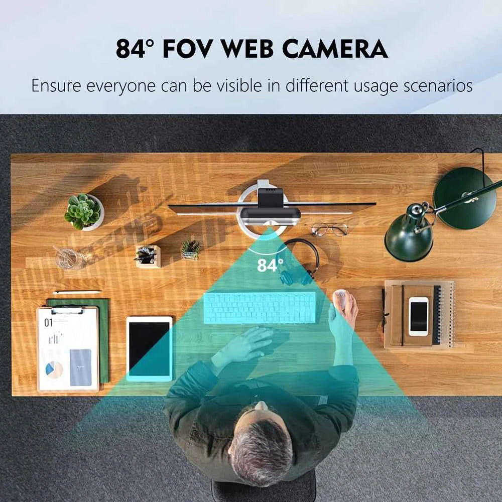 TOALLIN USB Webcam mini Camera with Windows Hello 2K 30fps Web Camera Mini Auto-focus Webcam for Laptop & Desktop Conferencing